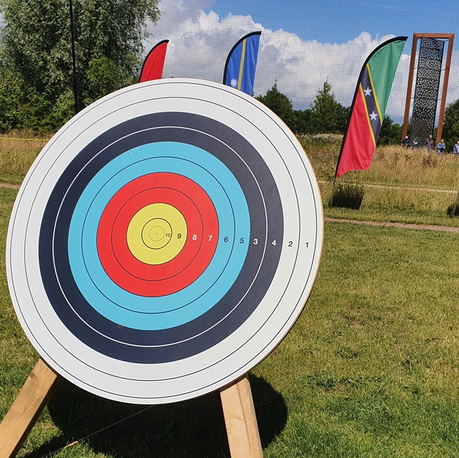 Archery Target at the Arboretum Games