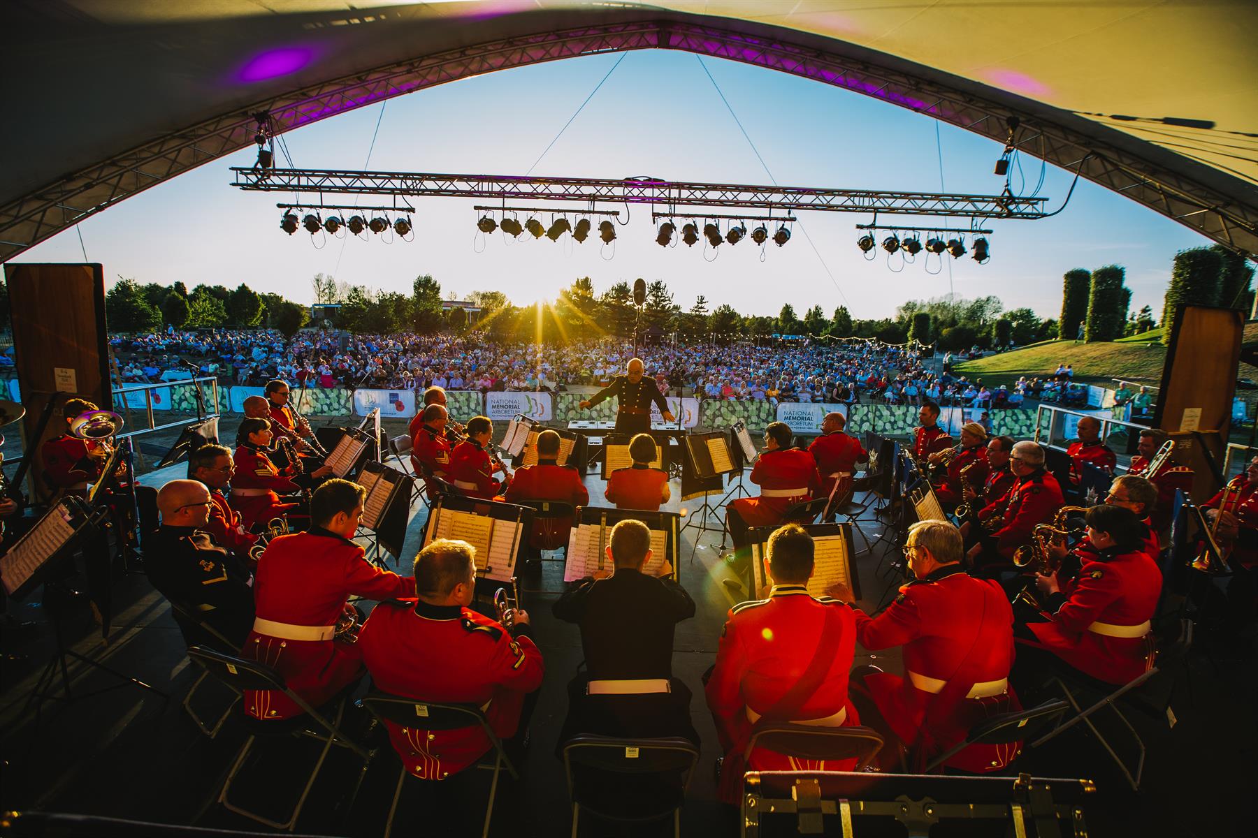 Band at the 2018 Summer Proms at the Arboretum