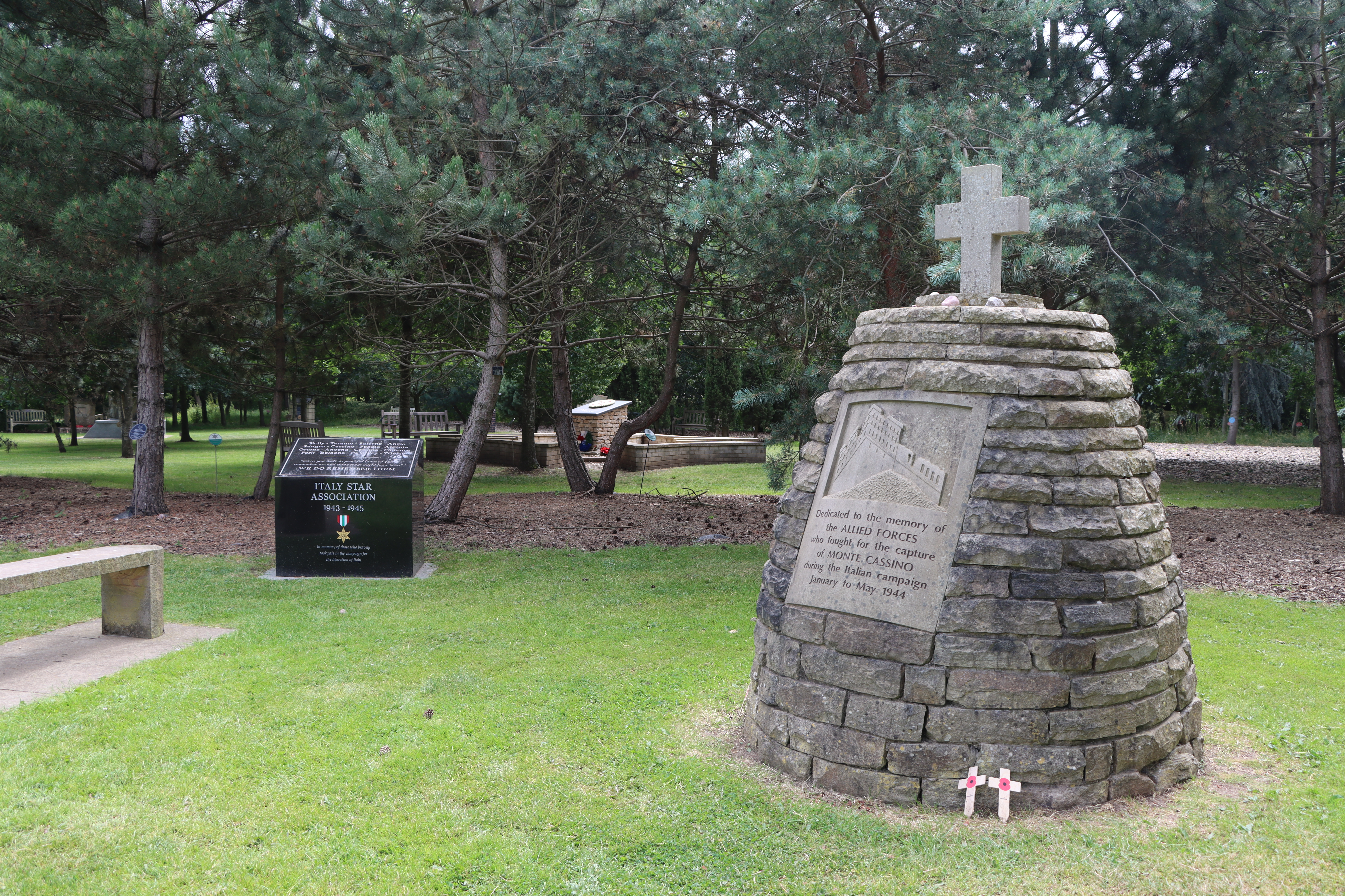 The Monte Cassino Memorial at the National Memorial Arboretum