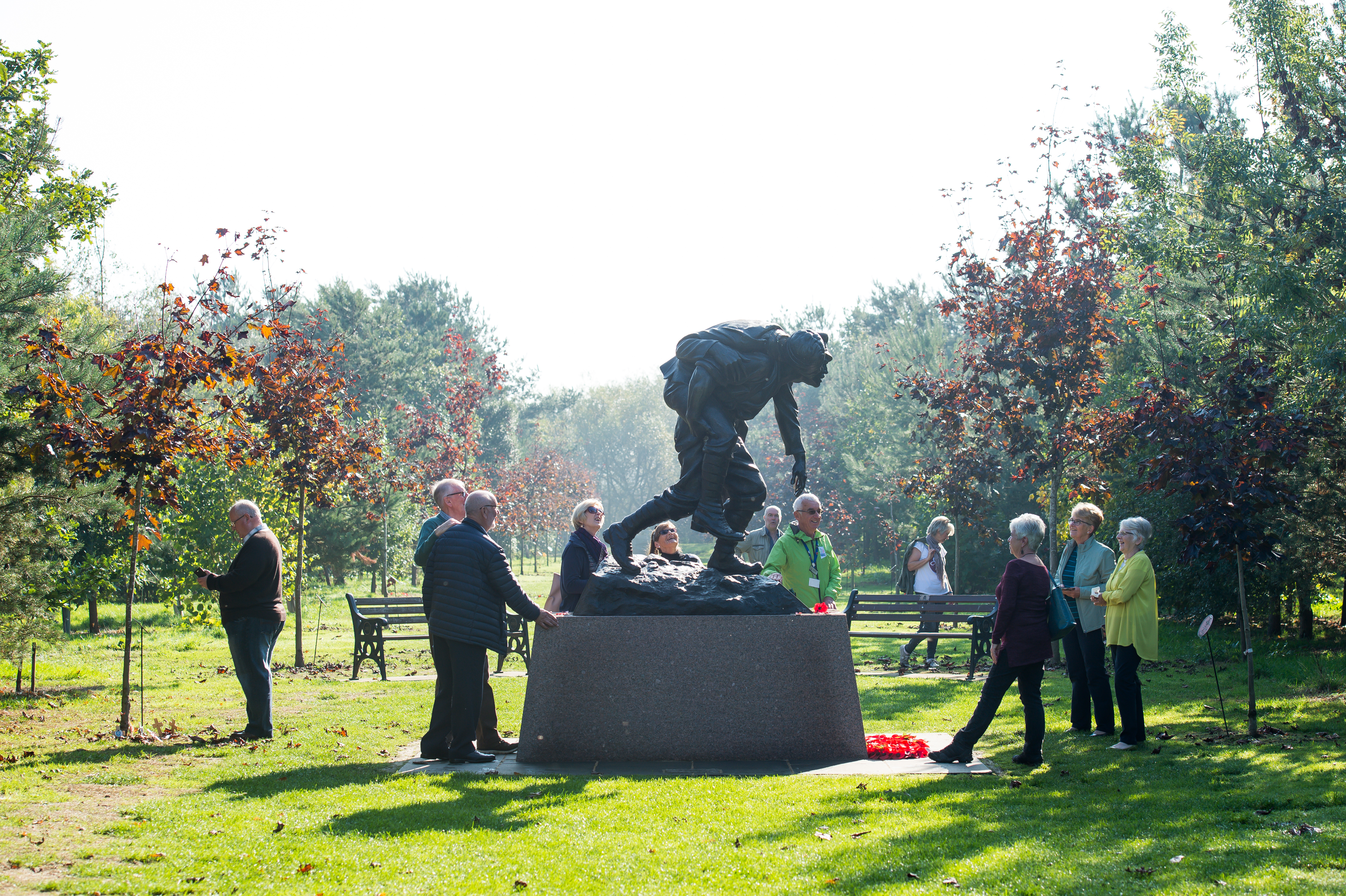 Group of People at RAMC Memorial